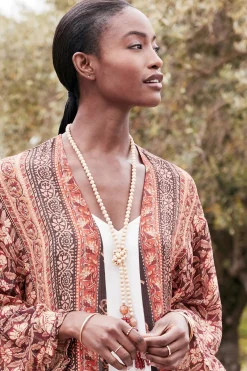 Amina Tassel Lariat Necklace