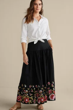 Cindi Embroidered Maxi Skirt