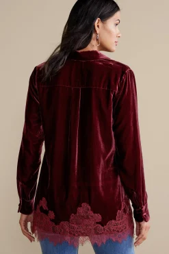 Eden Velvet & Lace Shirt