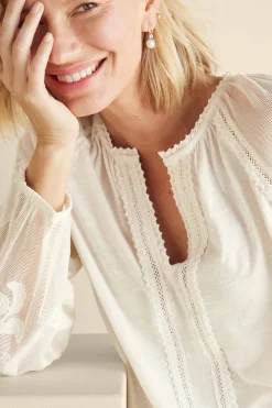 Enya Embroidered Top