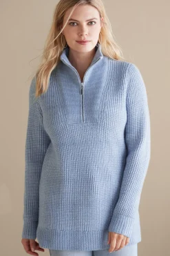 Hallie Half Zip Sweater