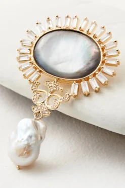Juliet Pearl Drop Brooch
