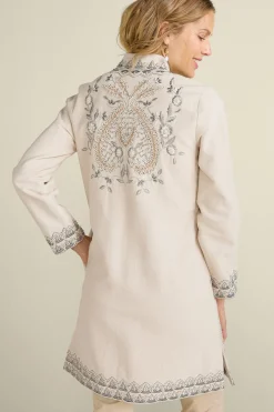 Kerala Embellished Natural Jacket