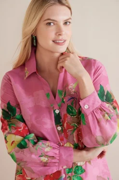 Petites Danica Embellished Shirt