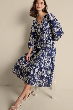 Tilda Embroidered Midi Dress